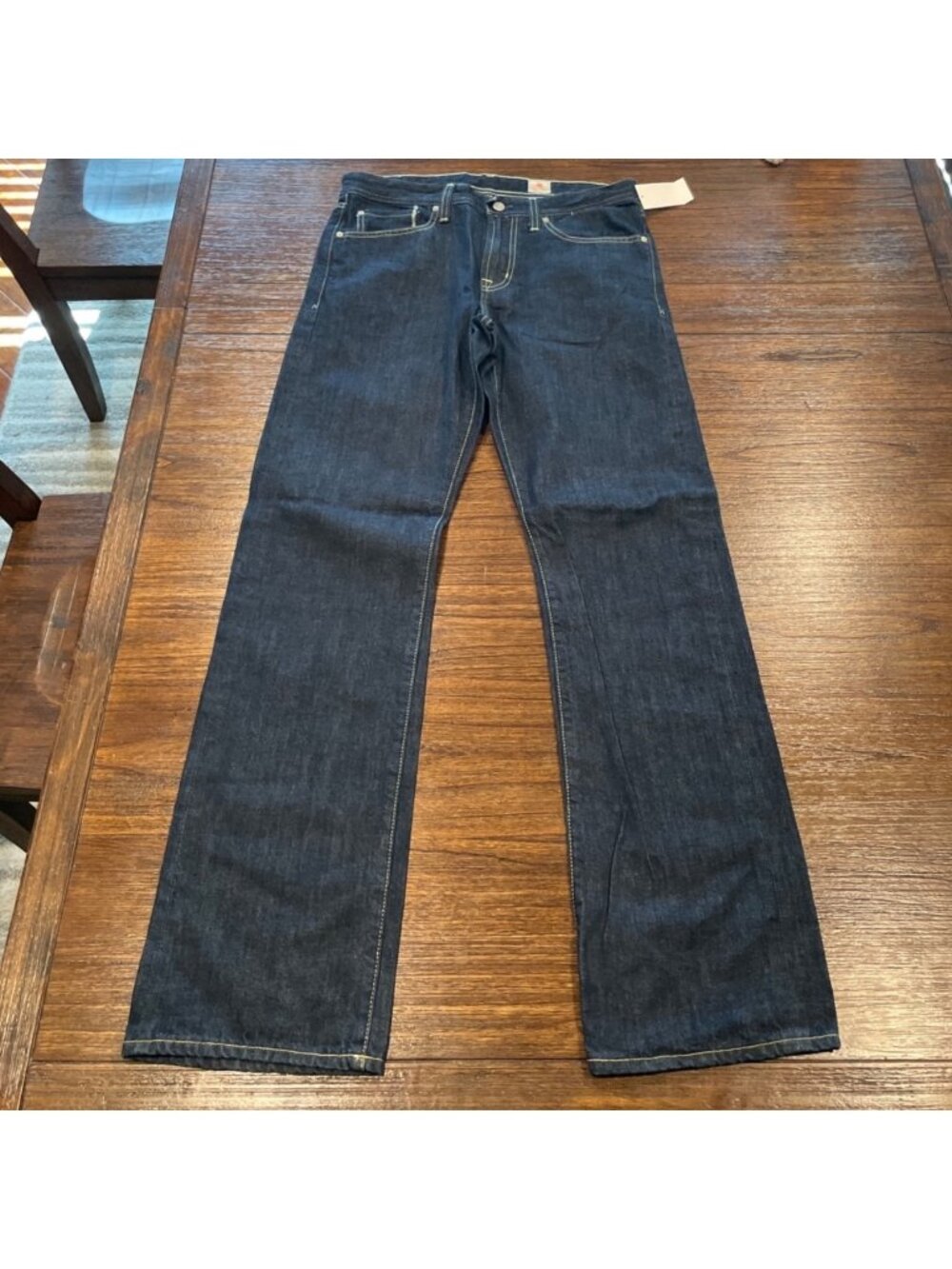 AG Straight Bootcut Jean Mens 32x34 Medium Dark Wash Stretch Minimalist Workwear
